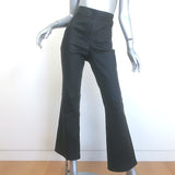 Helmut Lang Crop Flare Leather Pants Black Size 10