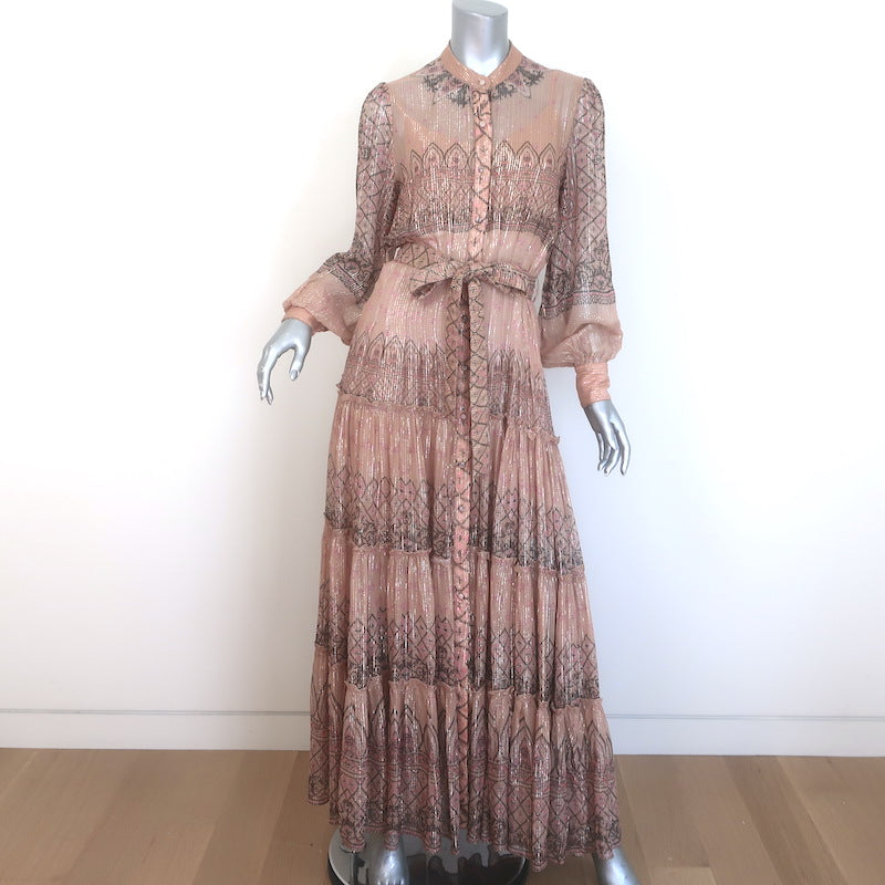 hemant & nandita metallic maxi dress Sakhi Corset Maxi Dress Hemant & Nandita