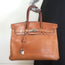 Hermes Birkin 30 Bag Fauve Box Leather Palladium Hardware 2003
