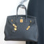 Hermes Birkin 35 Noir Togo Leather Gold Hardware