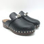 Hermes Carlotta Mules Black Leather Size 36