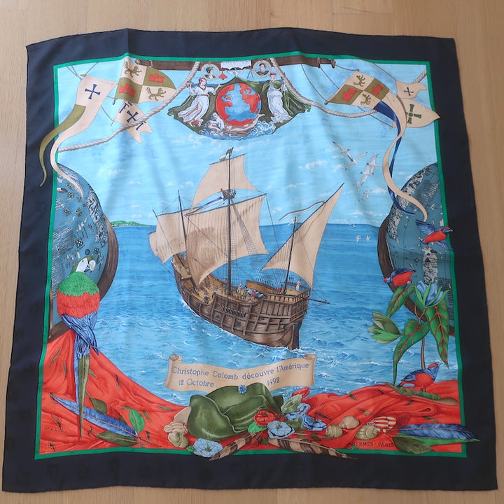 Hermes Carre 90 Christophe Colomb Découvre l&