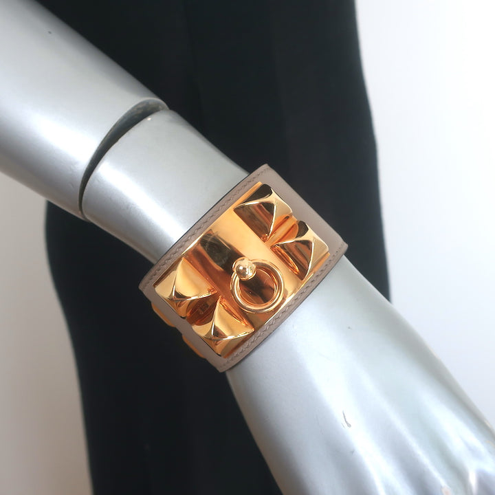 Hermes Collier de Chien PM Cuff Bracelet 