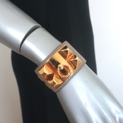 Hermes Collier de Chien PM Cuff Bracelet 