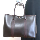 Hermes Garden Party 36 MM Tote Bag Amazonia Brown Buffalo Leather