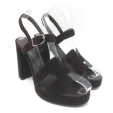 Hermes Jazz 90 Platform Ankle Strap Sandals