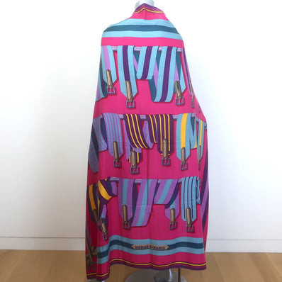 Hermes Les Sangles by J.Metz 140cm Scarf