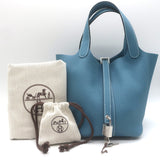 Hermes Picotin Lock 18 Bag Blue Jean