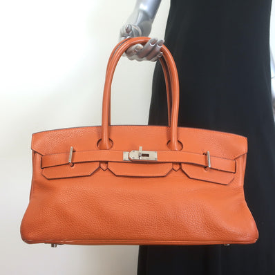 Hermes Shoulder Birkin 42 JPG Orange