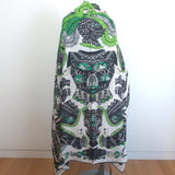 Hermes Sous L'Egide de Mars 140cm Cashmere-Silk Shawl Scarf Cream/Green