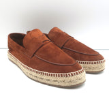 Hermes Trip Espadrilles Marron Teck Suede Size 42