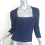 Herve Leger Icon Square Neck Bandage Top Navy Size Extra Small