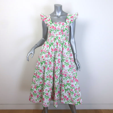 Hill House Home The Ellie Nap Dress White Floral Print 