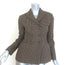 Christian Dior Houndstooth Double Breasted Bar Jacket Brown/Black Wool Size 38