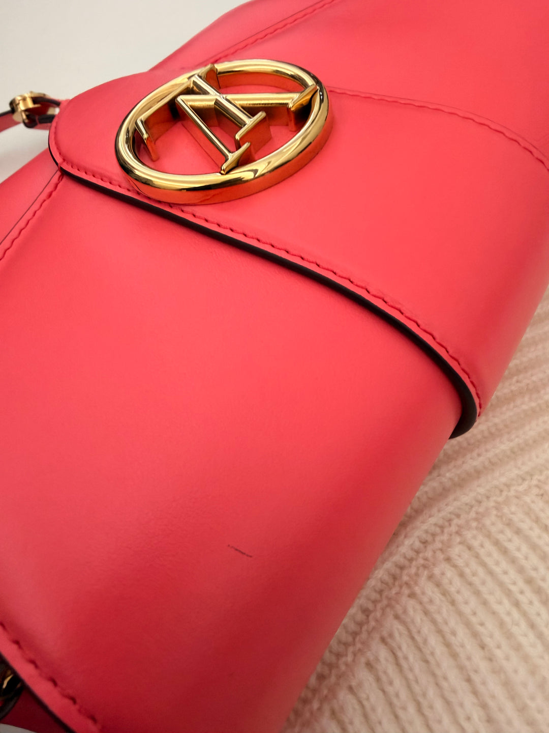 Louis Vuitton LV Pont 9 Shoulder Bag Dahlia Pink Leather NEW