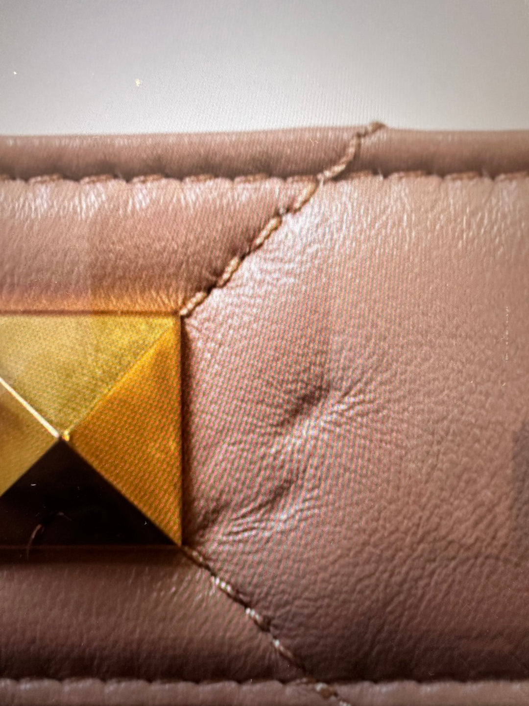 Valentino Roman Stud Large Shoulder Bag Blush Quilted Leather Crossbody NEW