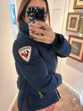 Rossignol Signature Down Ski Jacket Navy Sz Small