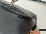 Gucci GG Marmont Small Shoulder Bag Black Matelasse Leather Crossbody