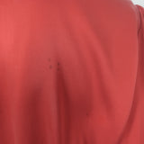 Zimmermann pre-owned crimson silk satin long-sleeve mini wrap dress, authentic designer, lightly worn, tie waist