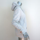 FREECITY Embroidered Logo Zip-Up Hoodie Sweatshirt Off-White Size 2