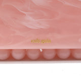 Cult Gaia Eos Box Clutch Pearlescent Pink Acrylic NEW