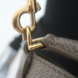 Celine Bucket 16 Bag Taupe Grained Leather Crossbody