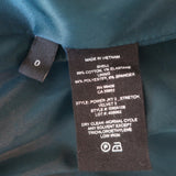 Theory Velvet Power Jacket Teal Size 0 One-Button Blazer