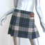 Polo Ralph Lauren Tartan Pleated Mini Skirt Green & Blue Wool Plaid Size 2