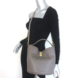 Celine Bucket 16 Bag Taupe Grained Leather Crossbody