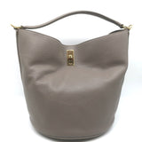 Celine Bucket 16 Bag Taupe Grained Leather Crossbody