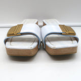 Jacquemus Les Sandales Tatanes Buckle Slide Sandals White Leather Size 37