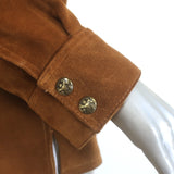 Nili Lotan Justine Suede Western Jacket Terracotta Size Large