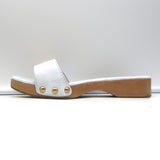 Jacquemus Les Sandales Tatanes Buckle Slide Sandals White Leather Size 37