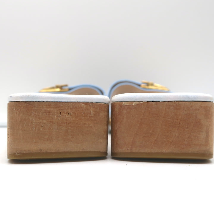 Jacquemus Les Sandales Tatanes Buckle Slide Sandals White Leather Size 37