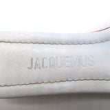 Jacquemus Les Sandales Tatanes Buckle Slide Sandals White Leather Size 37