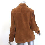 Nili Lotan Justine Suede Western Jacket Terracotta Size Large