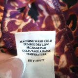 Ulla Johnson Ambre Frilled Shorts Purple Printed Cotton Size 6