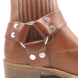 RE/DONE Cavalry Harness Boots Caramel Burnished Leather Size 38