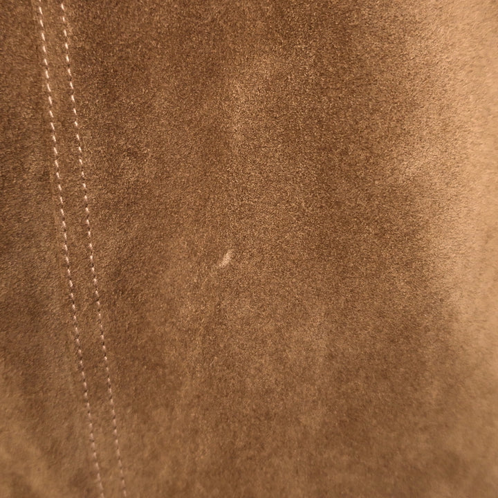 Nili Lotan Justine Suede Western Jacket Terracotta Size Large