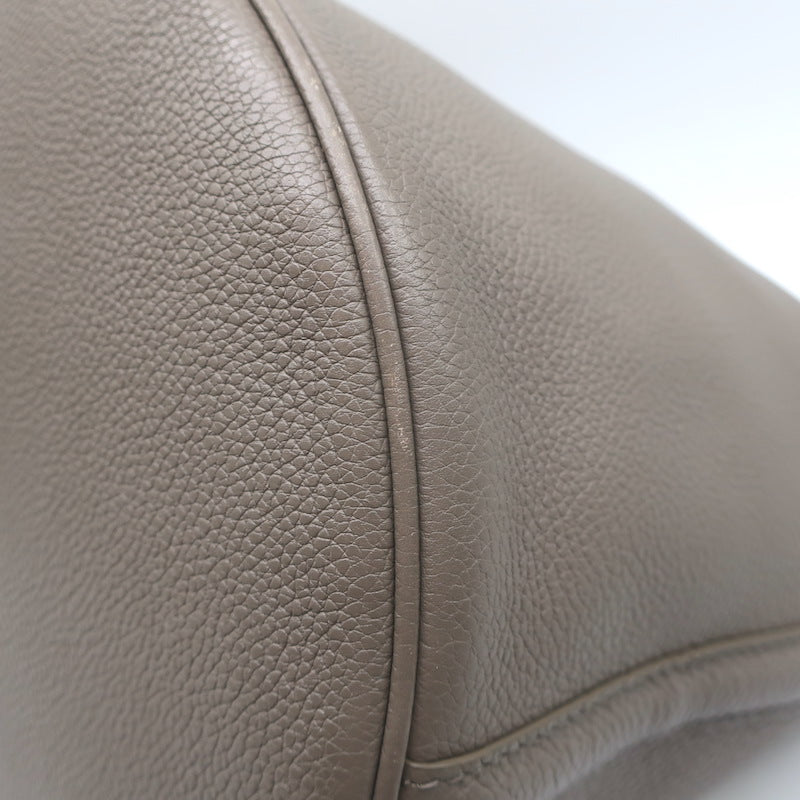 Celine Bucket 16 Bag Taupe Grained Leather Crossbody