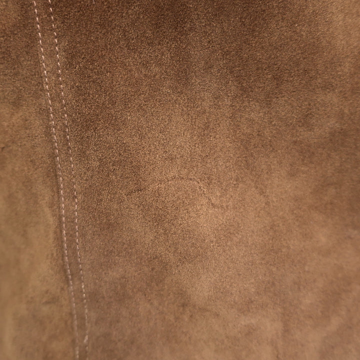 Nili Lotan Justine Suede Western Jacket Terracotta Size Large