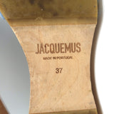 Jacquemus Les Sandales Tatanes Buckle Slide Sandals White Leather Size 37