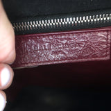 Balenciaga Bazar S Shopper Tote Red/Multi Striped Leather Crossbody Bag