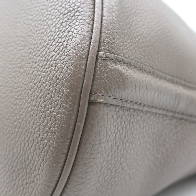 Celine Bucket 16 Bag Taupe Grained Leather Crossbody