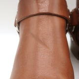 RE/DONE Cavalry Harness Boots Caramel Burnished Leather Size 38