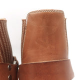 RE/DONE Cavalry Harness Boots Caramel Burnished Leather Size 38