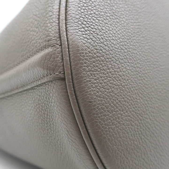 Celine Bucket 16 Bag Taupe Grained Leather Crossbody