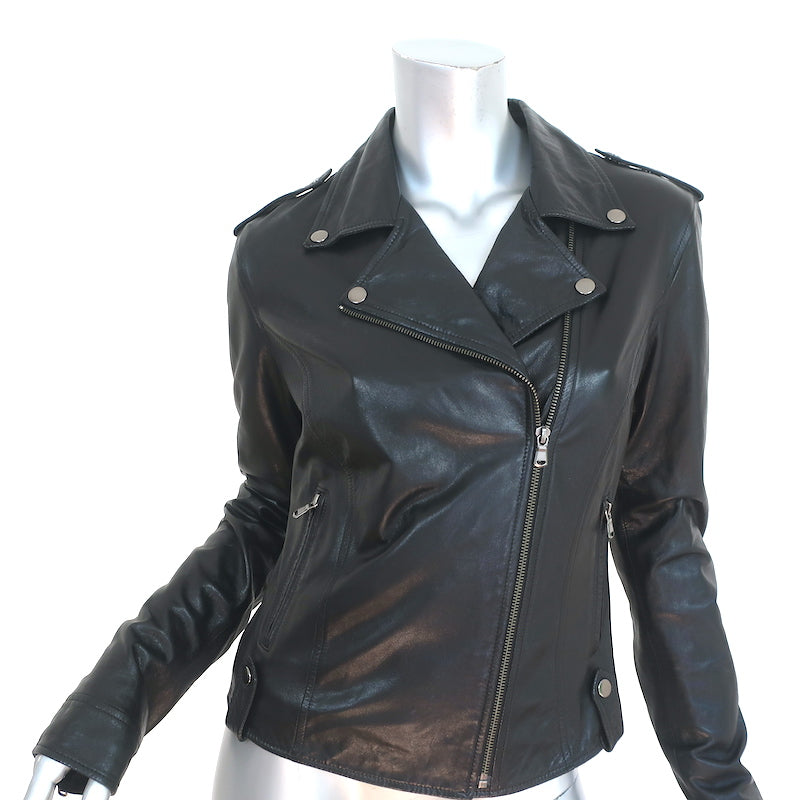 Juicy by Juicy Couture Lightweight Motorcycle Jacket | Black | Womens X-Small | Coats + Jackets Motorcycle Jackets | Holiday Gifts