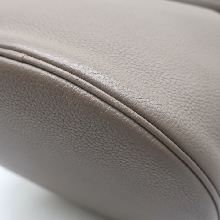 Celine Bucket 16 Bag Taupe Grained Leather Crossbody