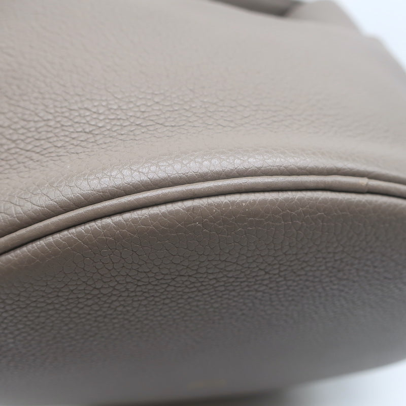 Celine Bucket 16 Bag Taupe Grained Leather Crossbody